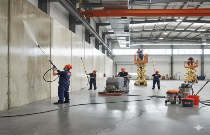 Limpieza de naves industriales